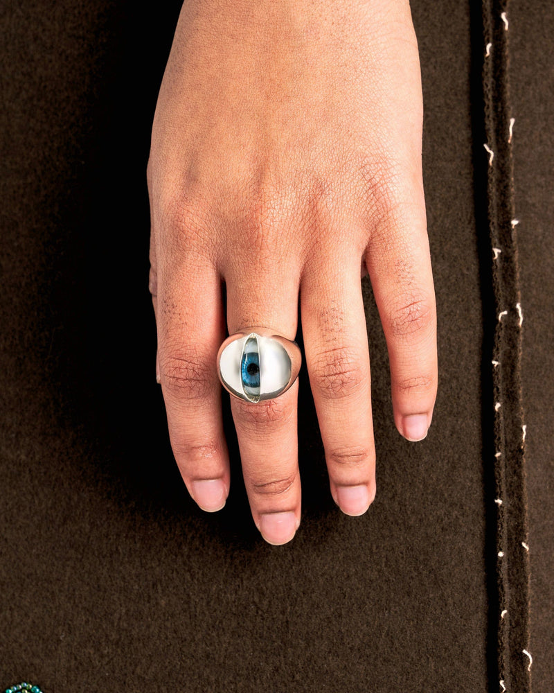 Eye Ring in Silver – SVRN Eye Ring in Silver – SVRN