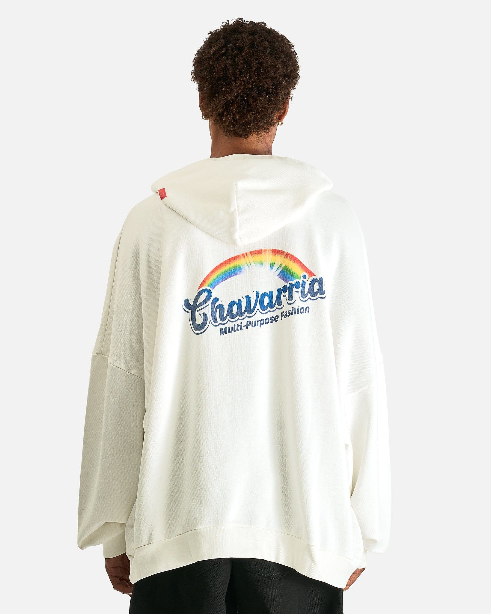 Willy Chavarria Men's Sweatshirts Fabuloso Hooligan Hoodie in White