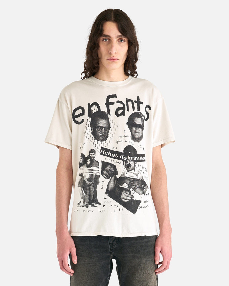 Enfants Riches Deprimes Men's T-Shirts Fat Kid T-Shirt in Faded Ivory