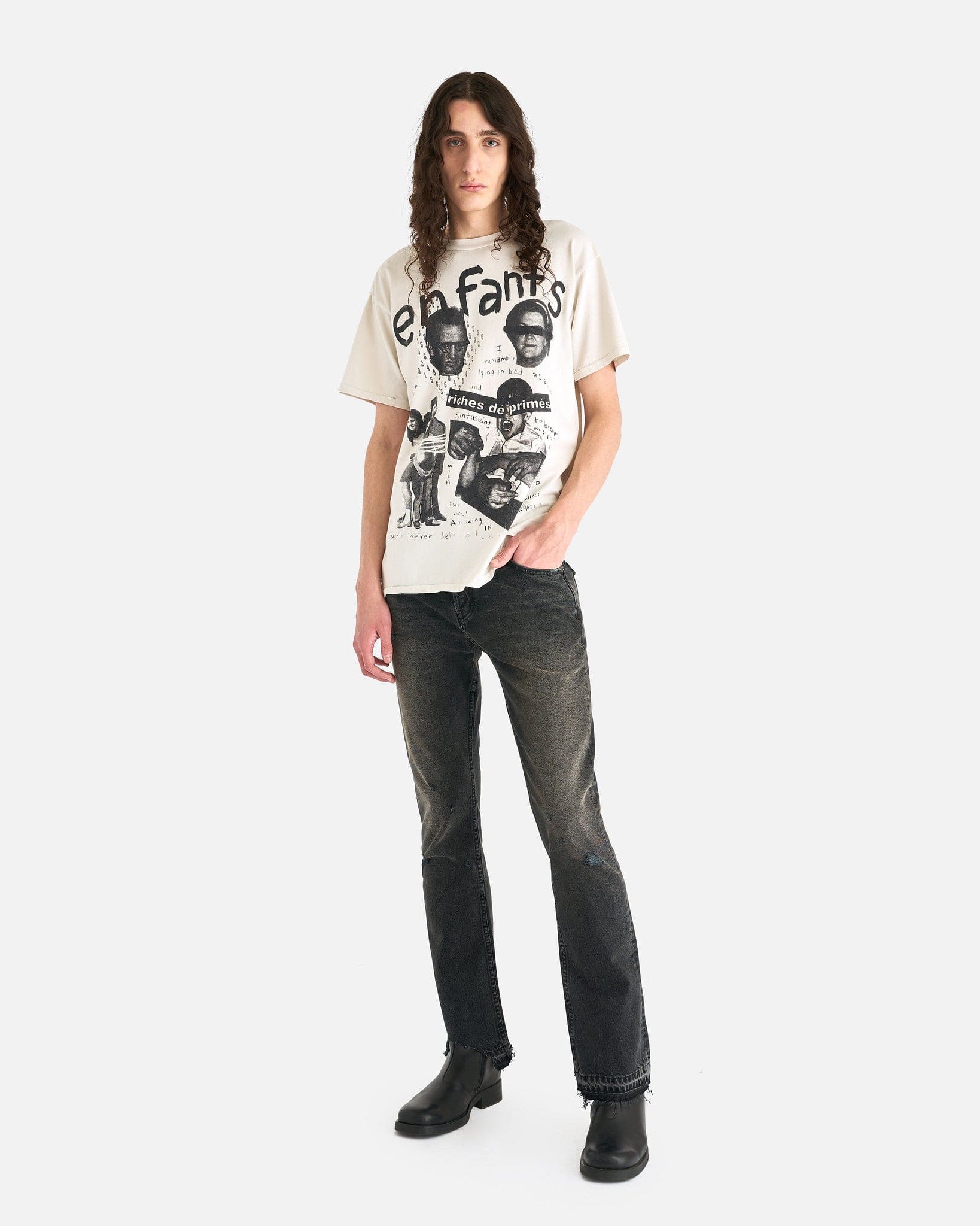 Fat Kid T Shirt In Faded Ivory SVRN fat-kid-t-shirt-in-faded-ivory-svrn