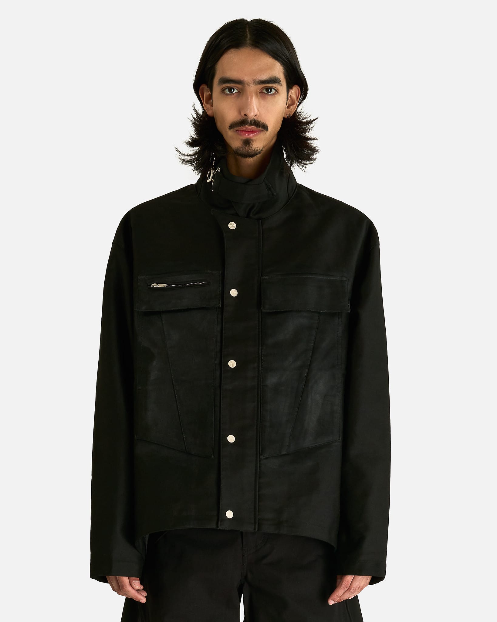FFFPOSTALSERVICE Men's Jackets M FF Bunker Over Jacket in Black