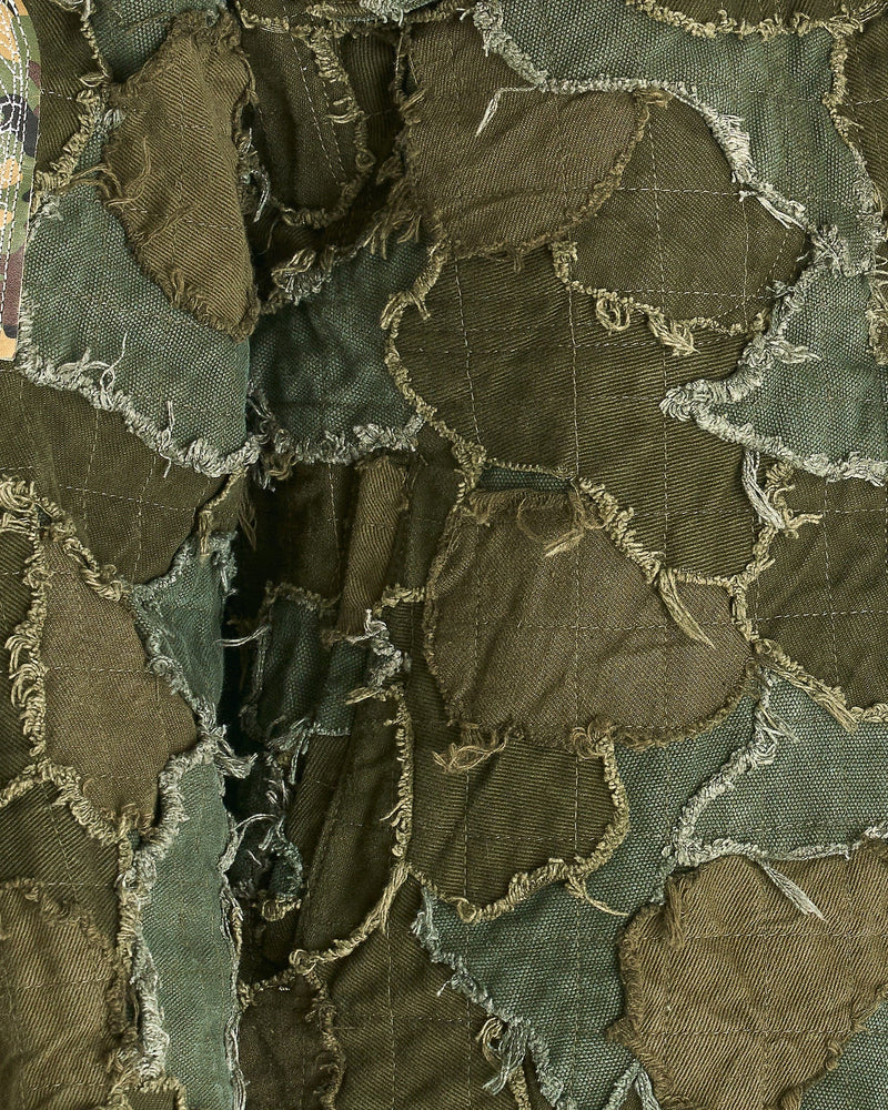 Who Decides War Men's Jackets Field Camo Trucker Jacket in Olive