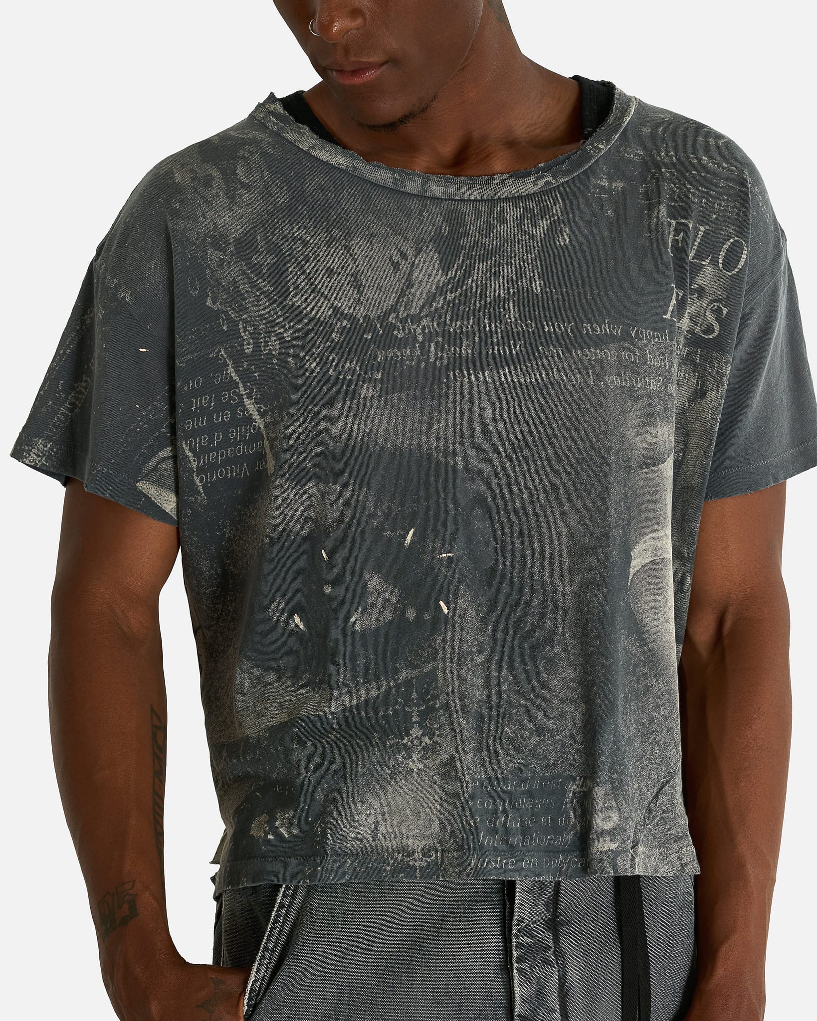 Enfants Riches Deprimes Men's T-shirts Film on Paper T-Shirt in Faded Black