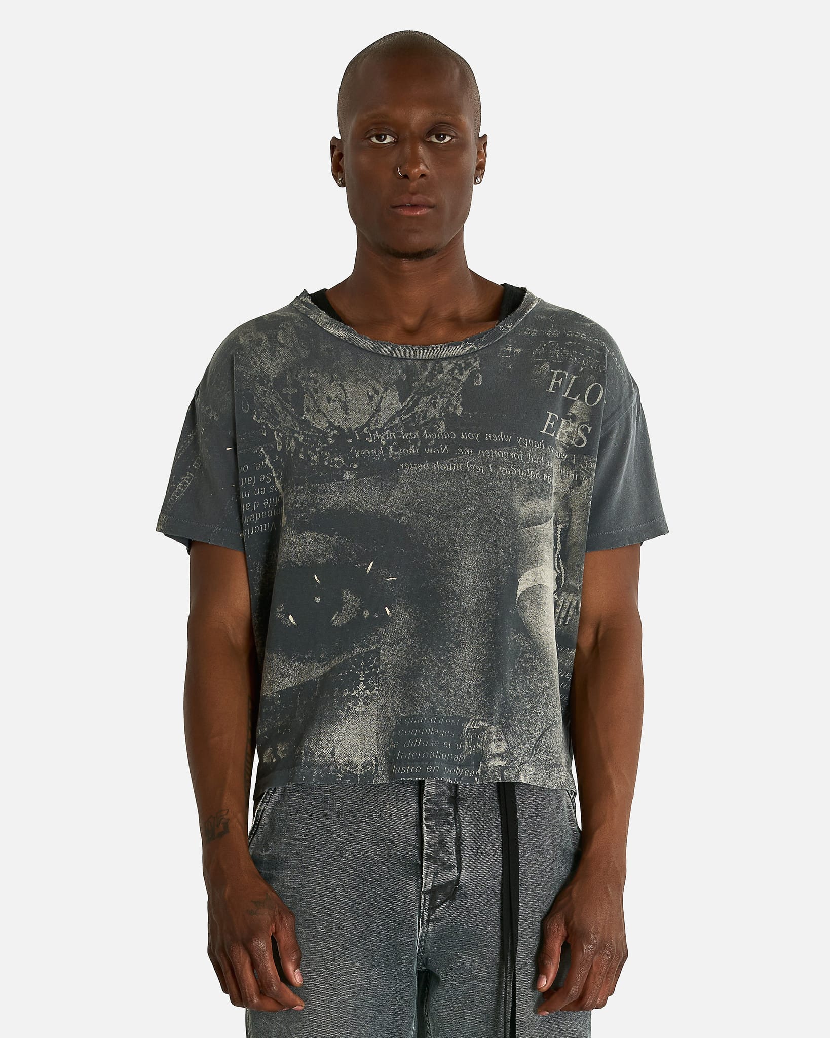 Enfants Riches Deprimes Men's T-shirts Film on Paper T-Shirt in Faded Black