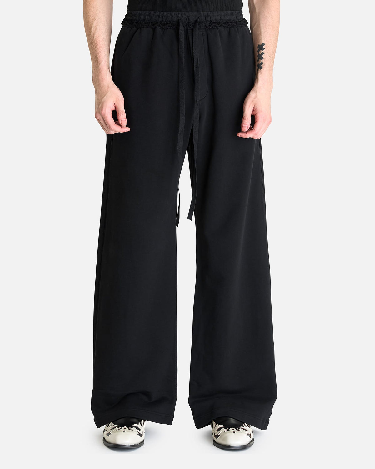 Ann Demeulemeester Men's Pants Fin Lounge Sweatpants in Black