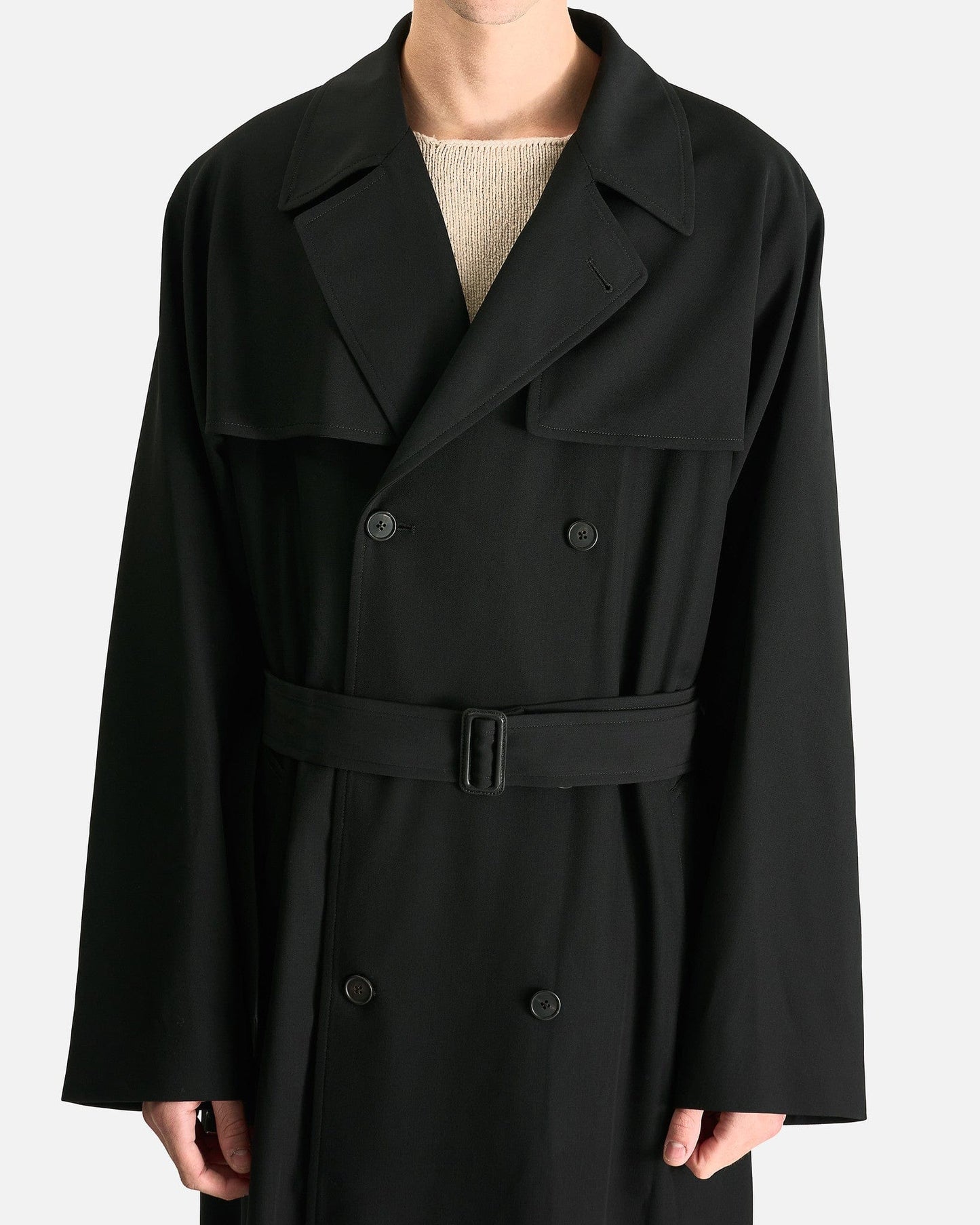 The Row Men's Coat 42 Finnian Coat in Black