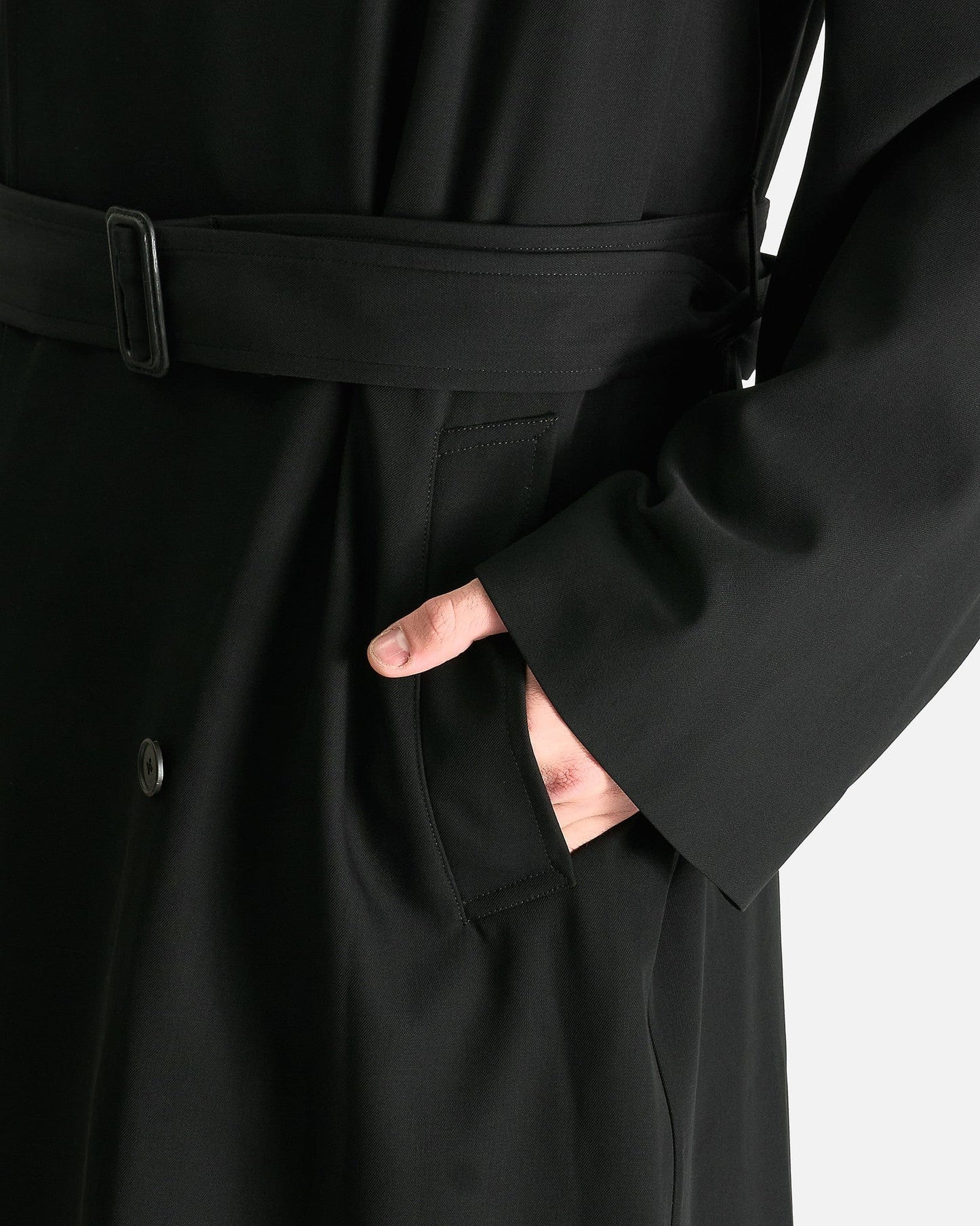 The Row Men's Coat 42 Finnian Coat in Black