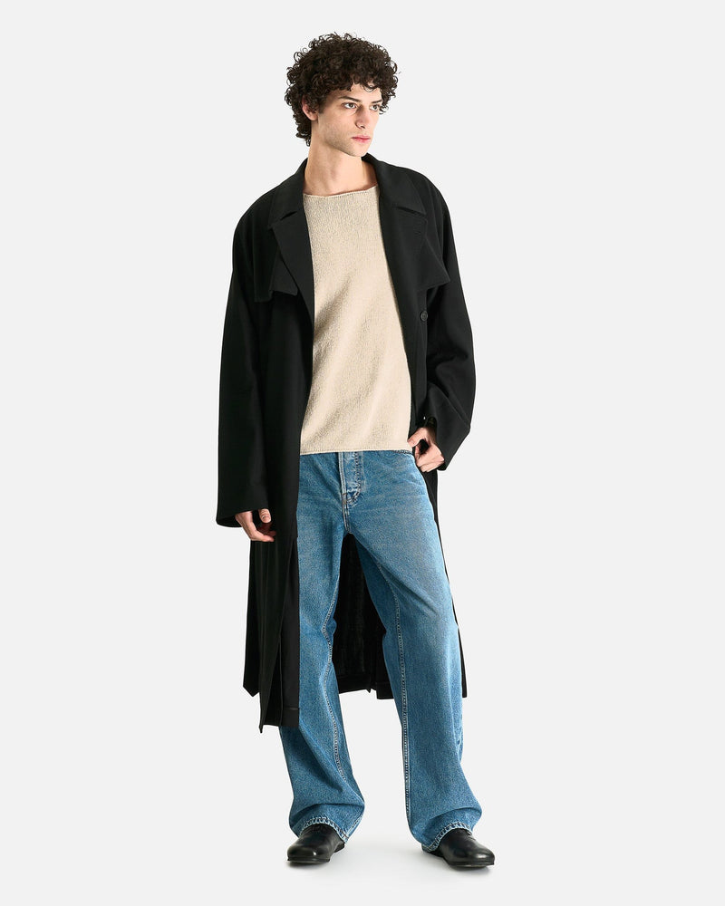The Row Men's Coat 42 Finnian Coat in Black