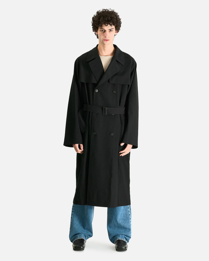 The Row Men's Coat 42 Finnian Coat in Black