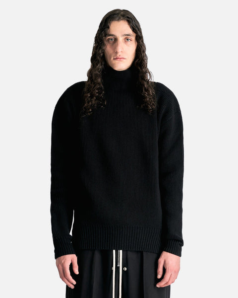 トップス Rick Owens 25aw FISHERMAN ROUND NECK fisherman-tabard-in-black-men-