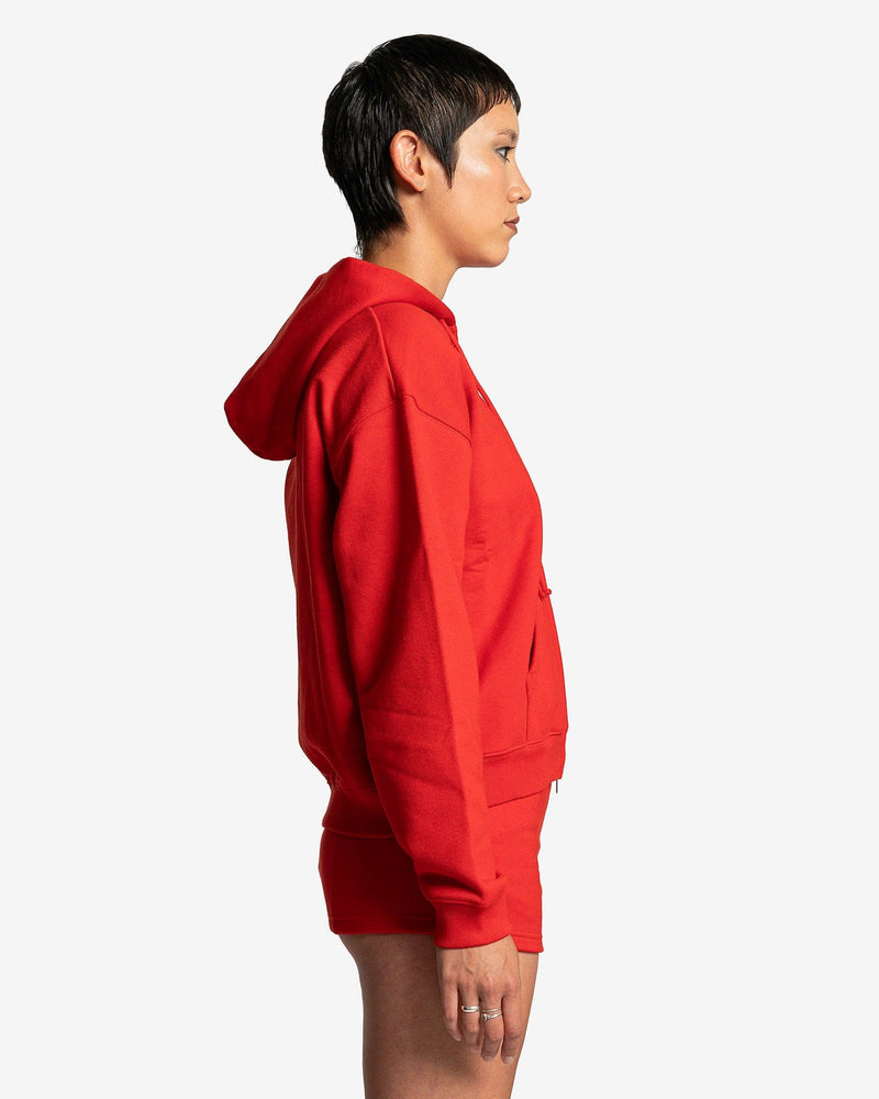 VETEMENTS Women's Sweatshirts Fitted Hoodie in Red