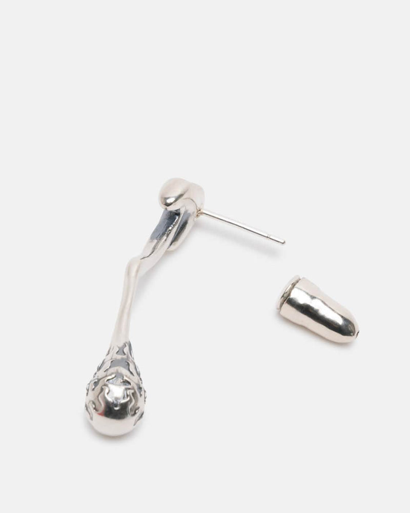 Kusikohc Jewelry Flame Drop Earring in Silver