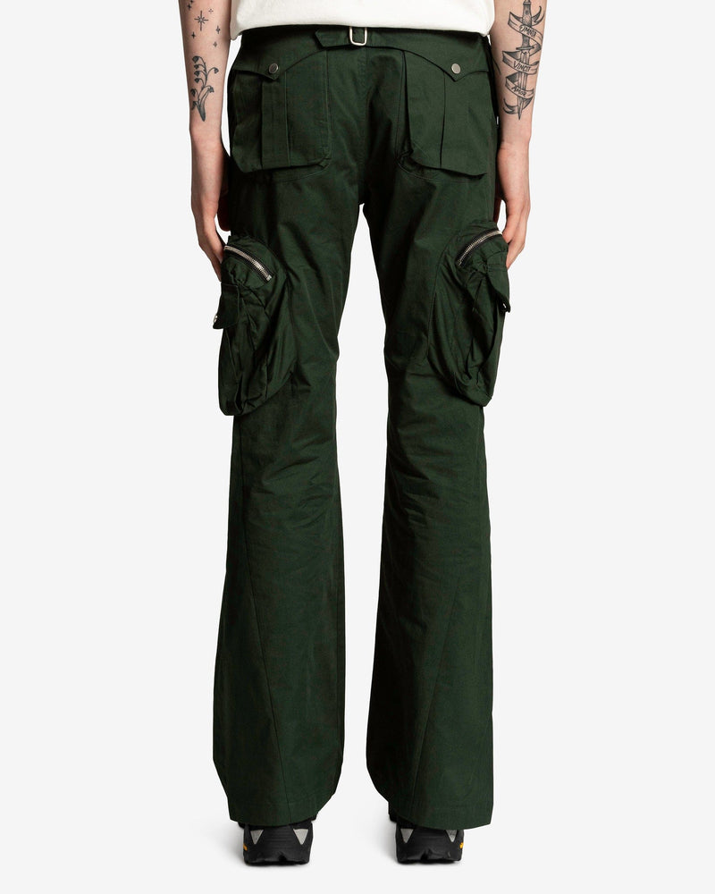 FFFPOSTALSERVICE Men's Pants Flare Cargo V2.5 in Hunter Green