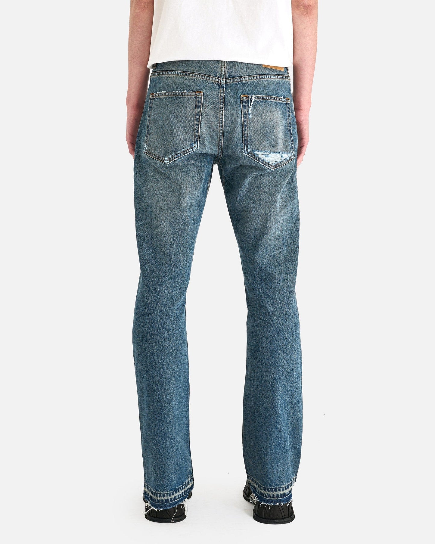 Enfants Riches Deprimes Men's Jeans Flare Jeans in Washed Medium Blue