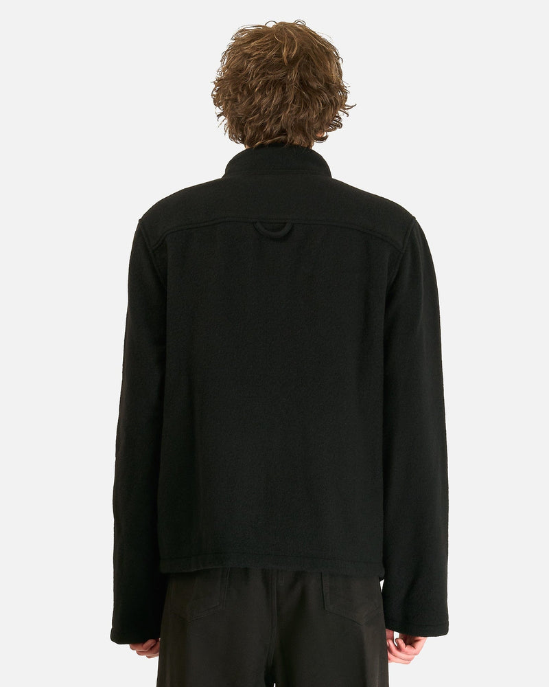 Fleece Full Zip in Black – SVRN