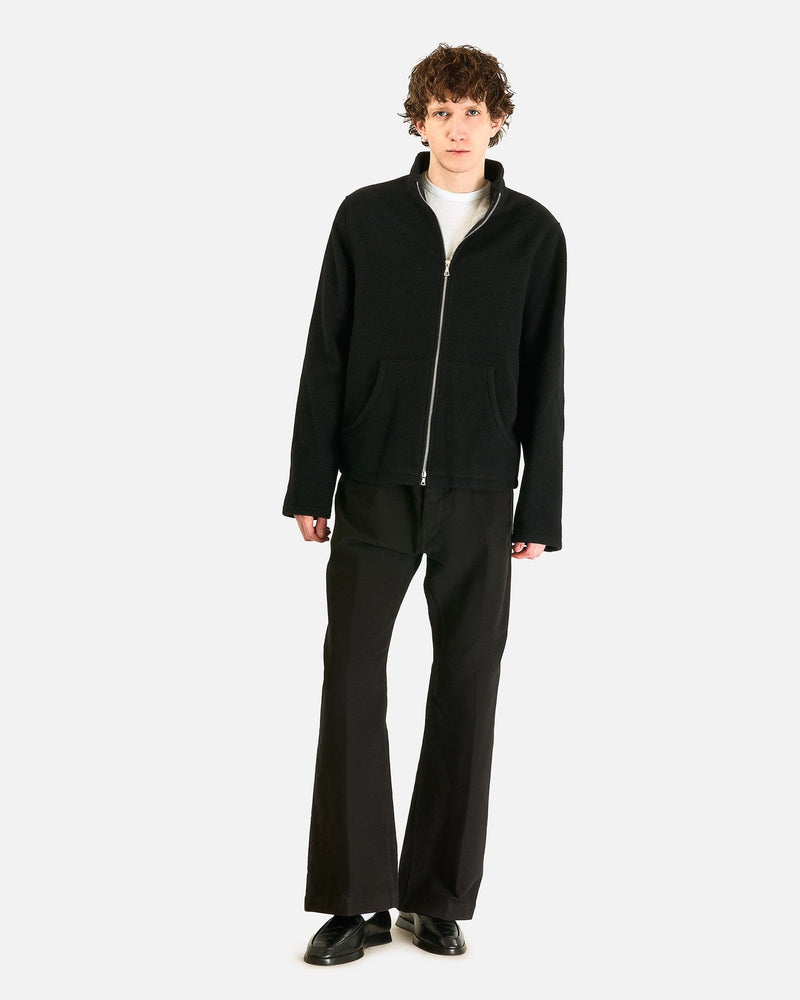 Fleece Full Zip in Black – SVRN Fleece Full Zip in Black – SVRN