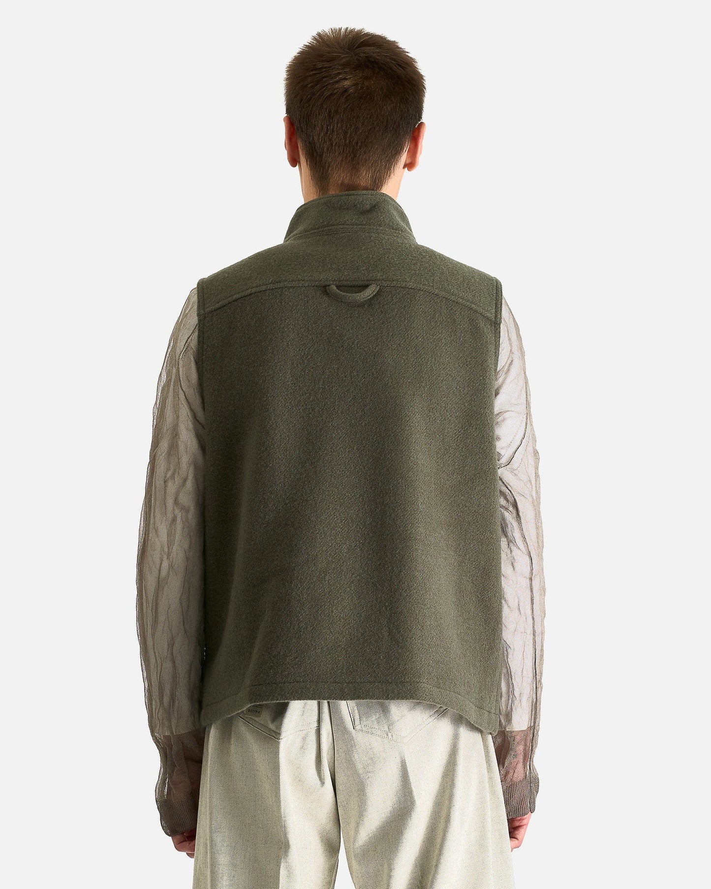 Rier Men's Tops Fleece Gilet City in Camoscio