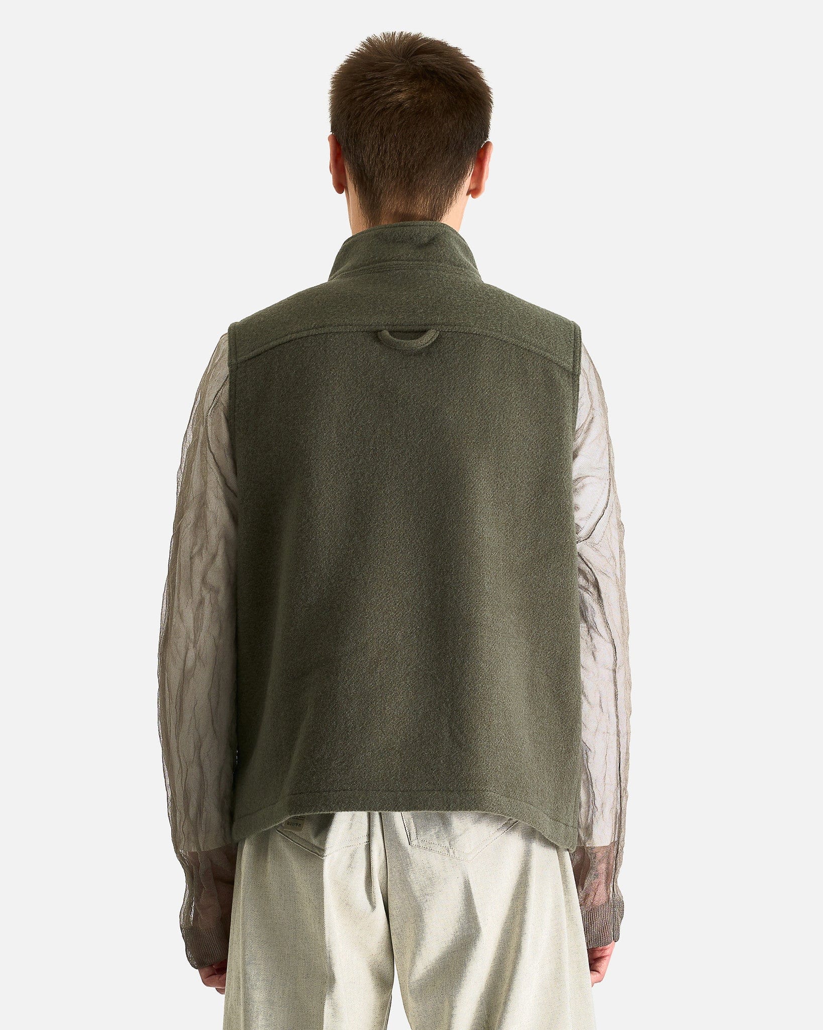 Rier Men's Tops Fleece Gilet City in Camoscio