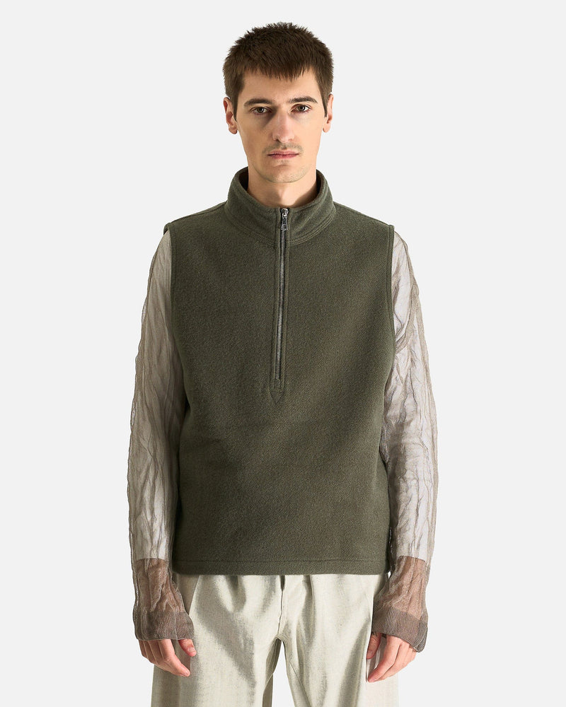 Rier Men's Tops Fleece Gilet City in Camoscio