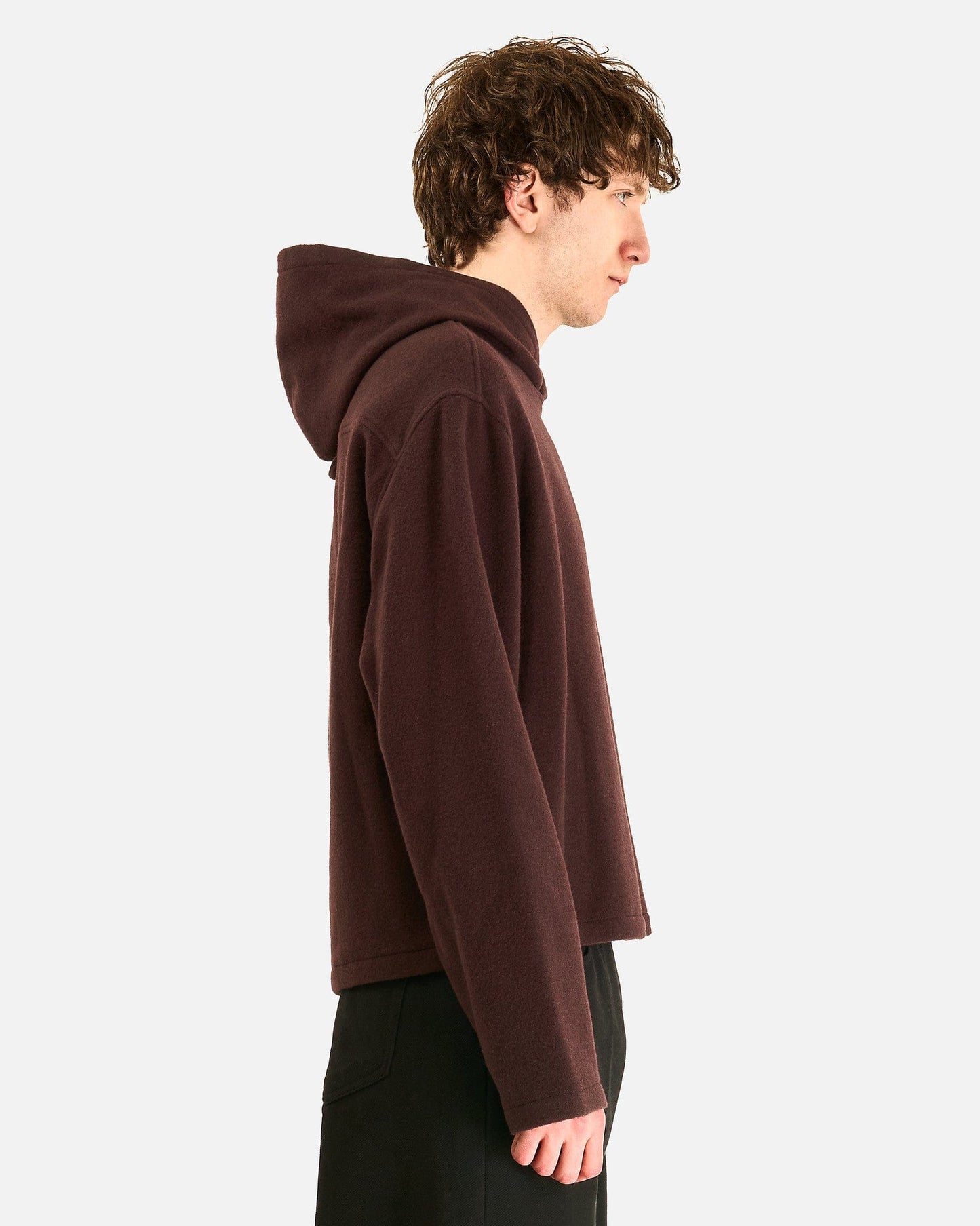 Rier Men's Sweatshirts Fleece Hoodie City in Tannin