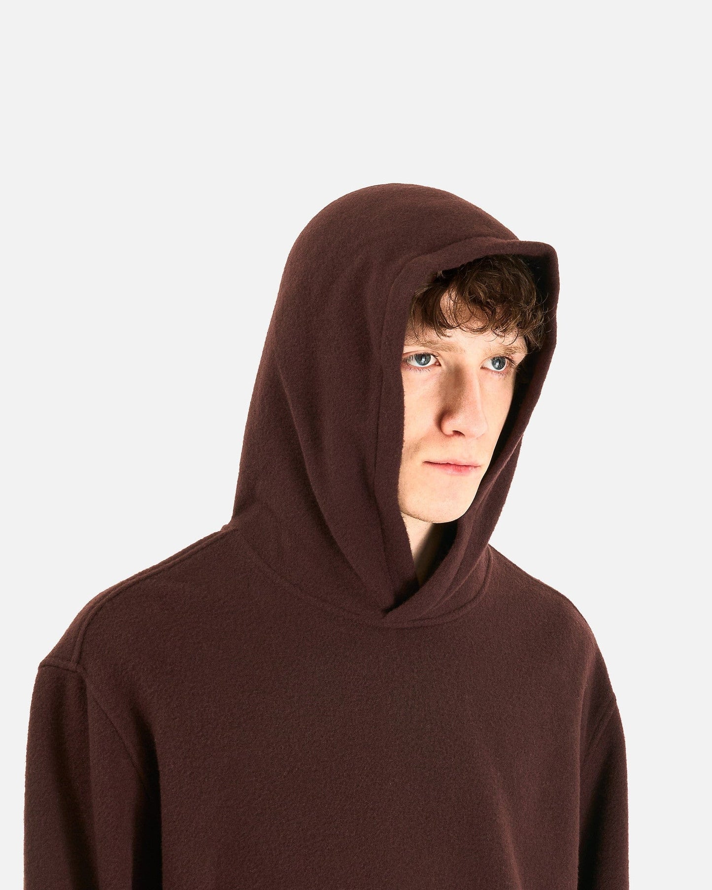 Rier Men's Sweatshirts Fleece Hoodie City in Tannin