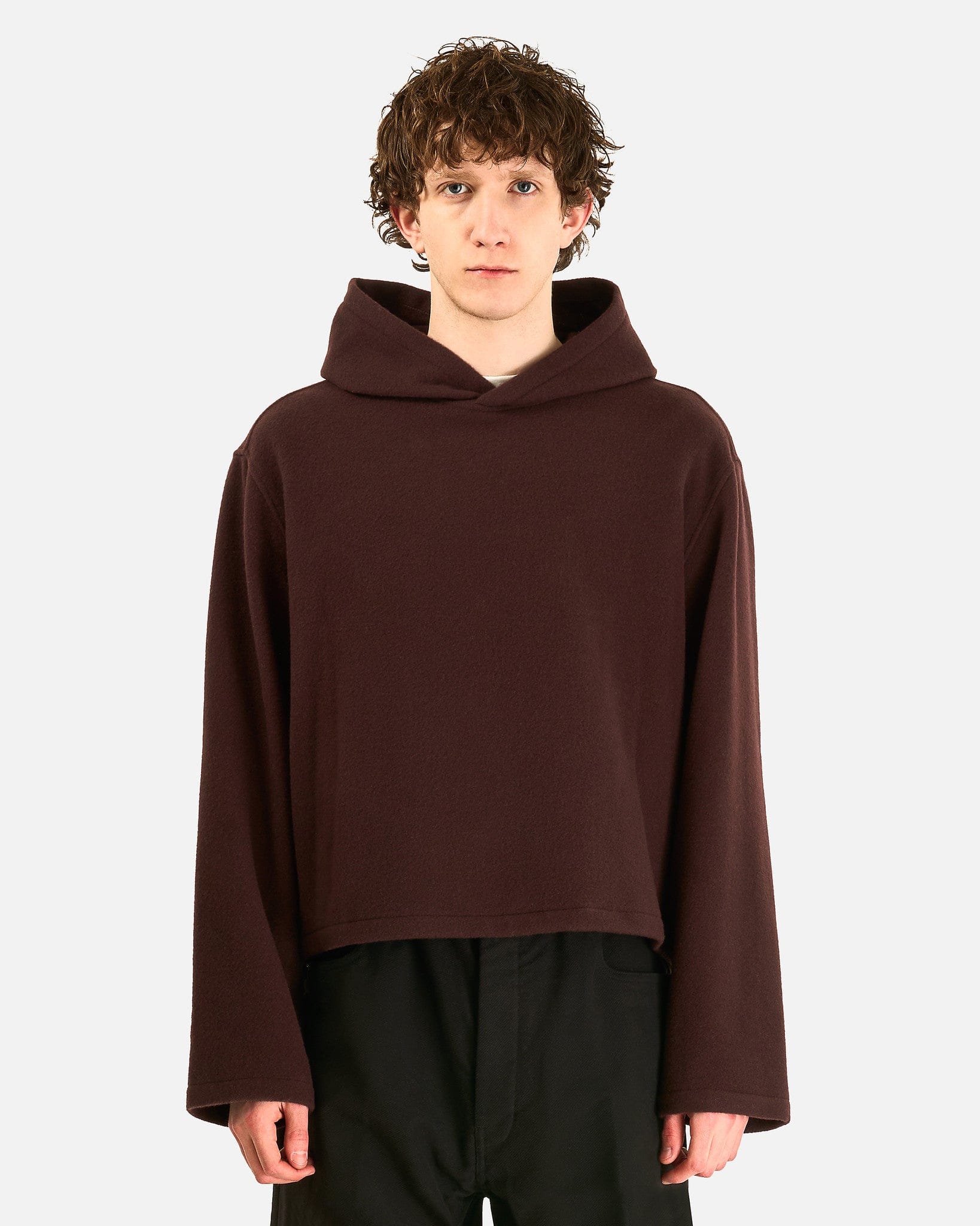 Rier Men's Sweatshirts Fleece Hoodie City in Tannin