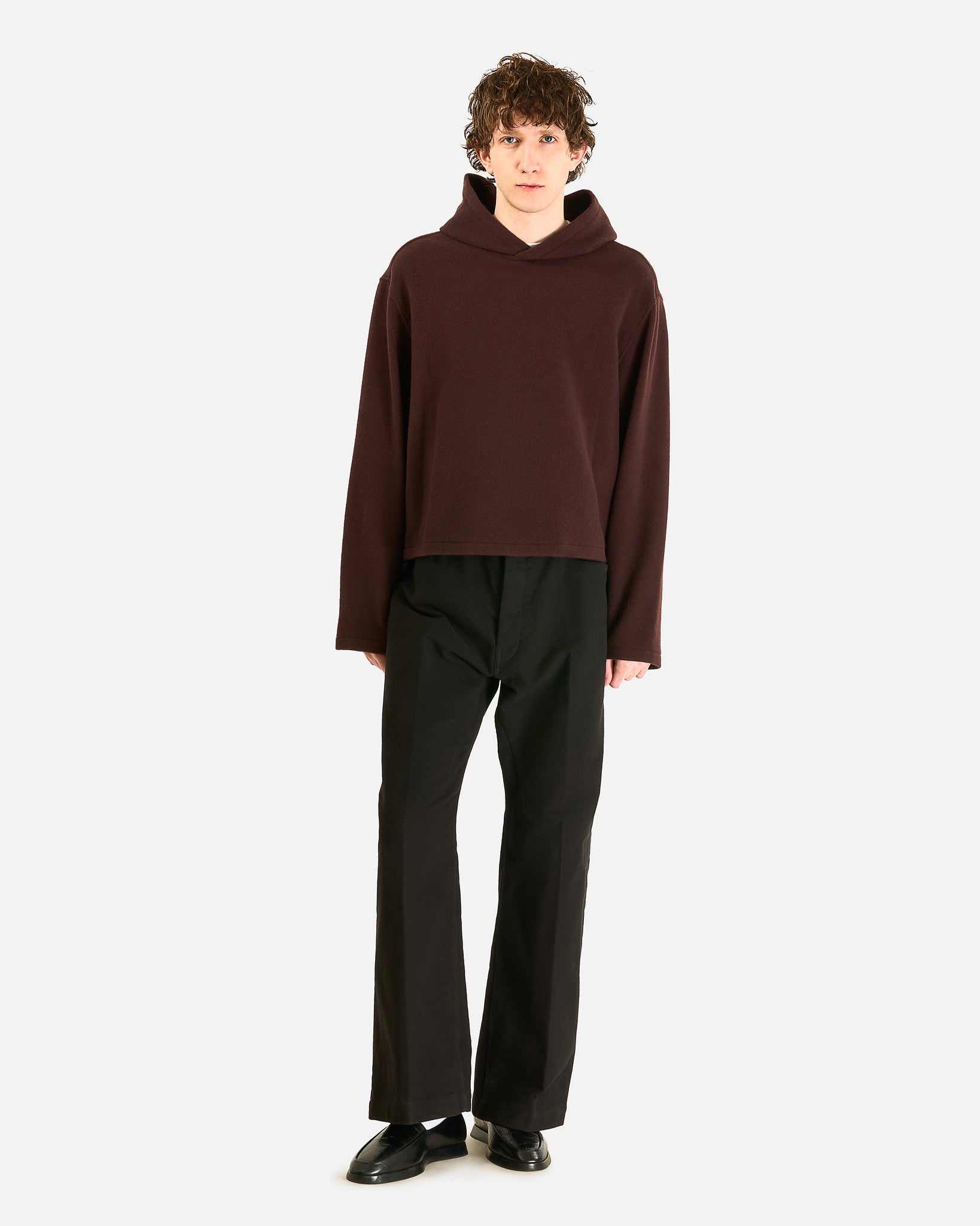 Rier Men's Sweatshirts Fleece Hoodie City in Tannin