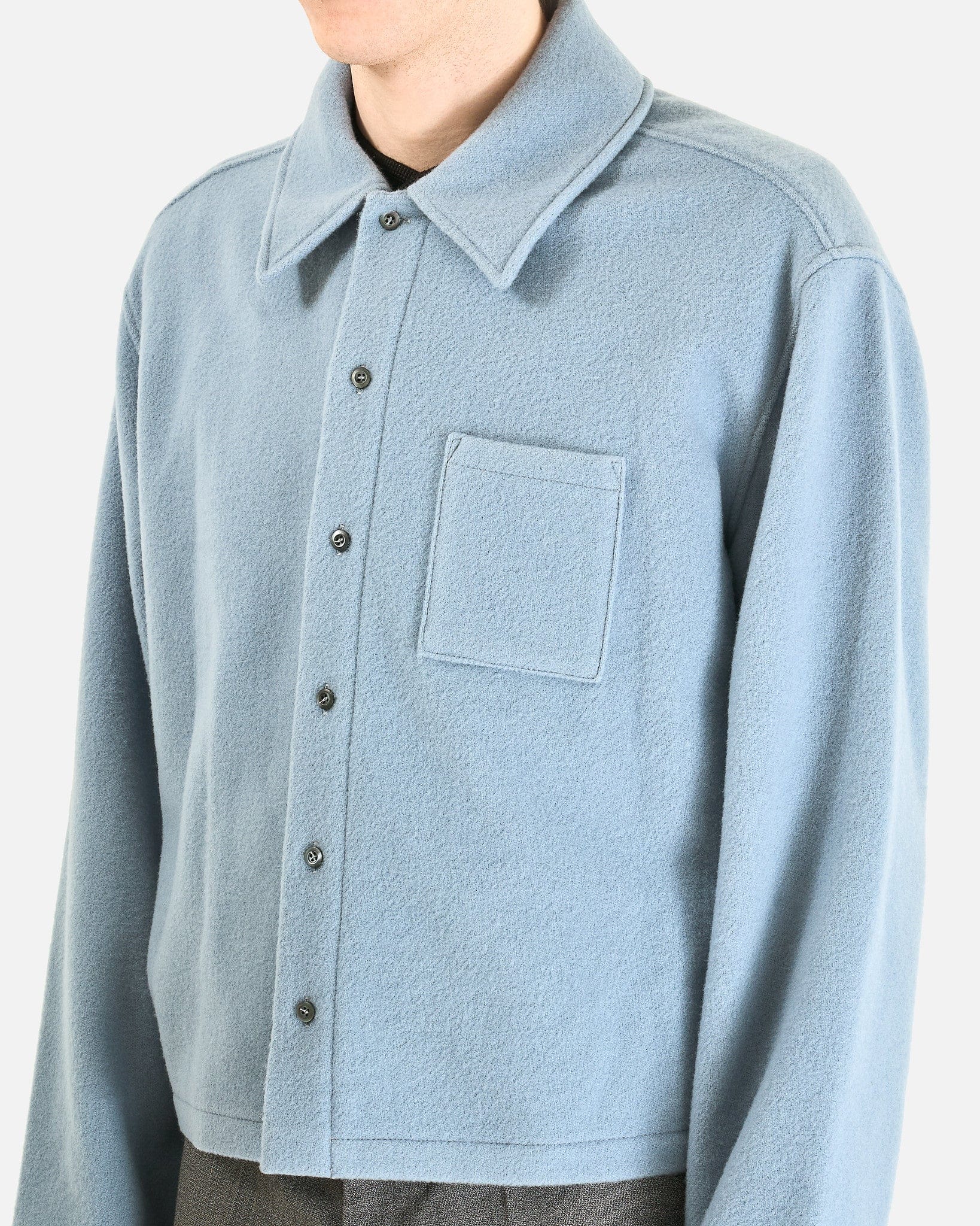 Rier Men's Shirts Fleece Shirt in Avio