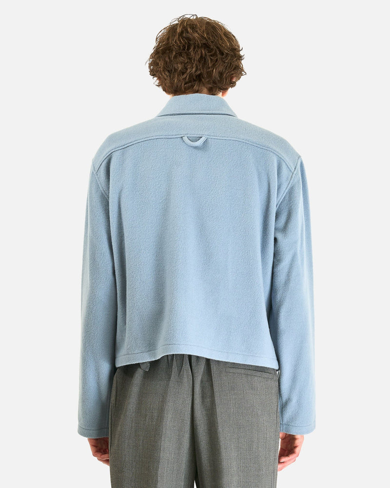 Rier Men's Shirts Fleece Shirt in Avio