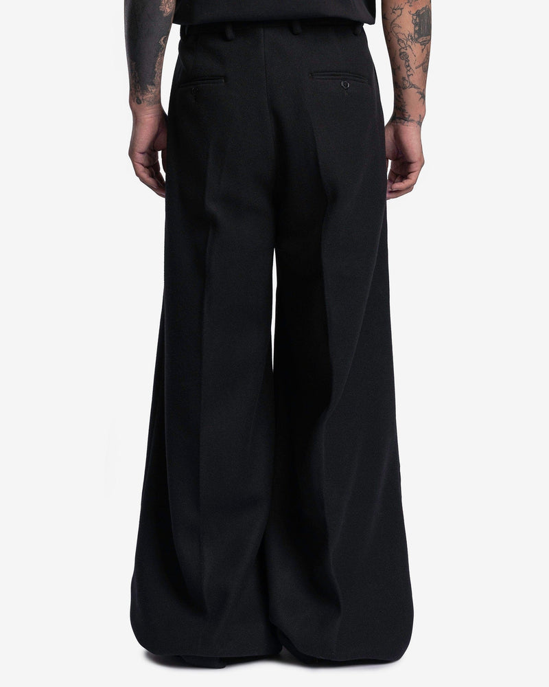 VETEMENTS Men's Pants Fleece Tailored Pants in Black