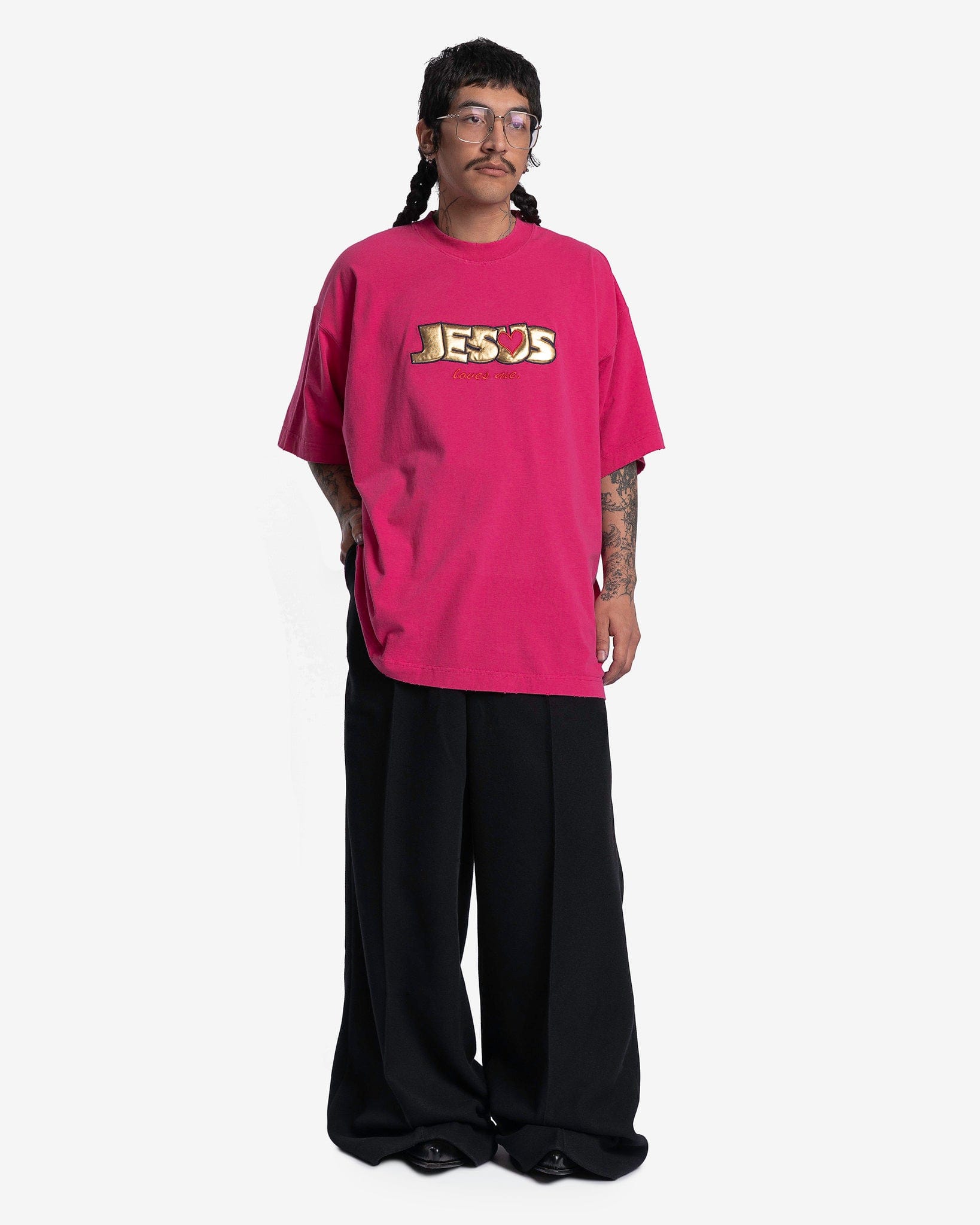 VETEMENTS Men's Pants Fleece Tailored Pants in Black
