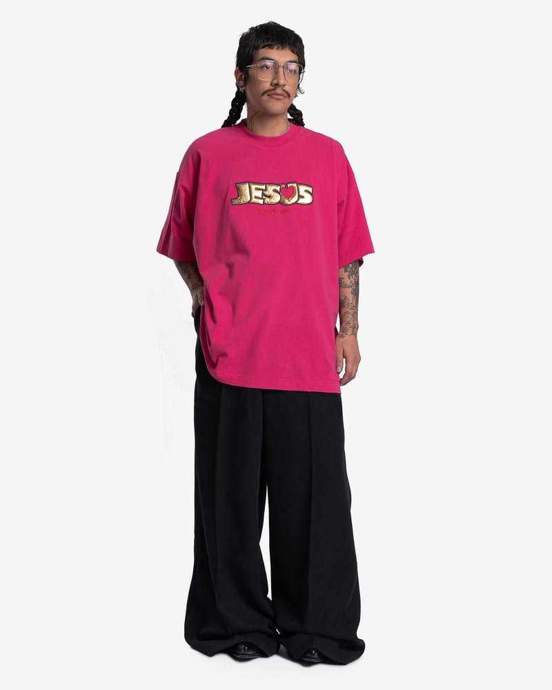 VETEMENTS Men's Pants Fleece Tailored Pants in Black