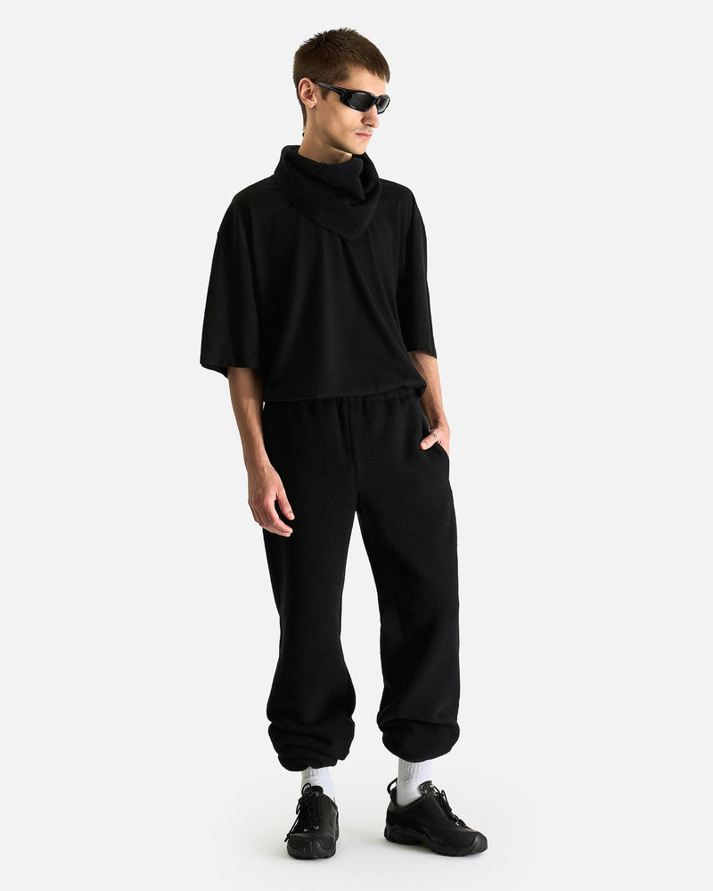 Rier Men's Pants Fleece Trousers in Black