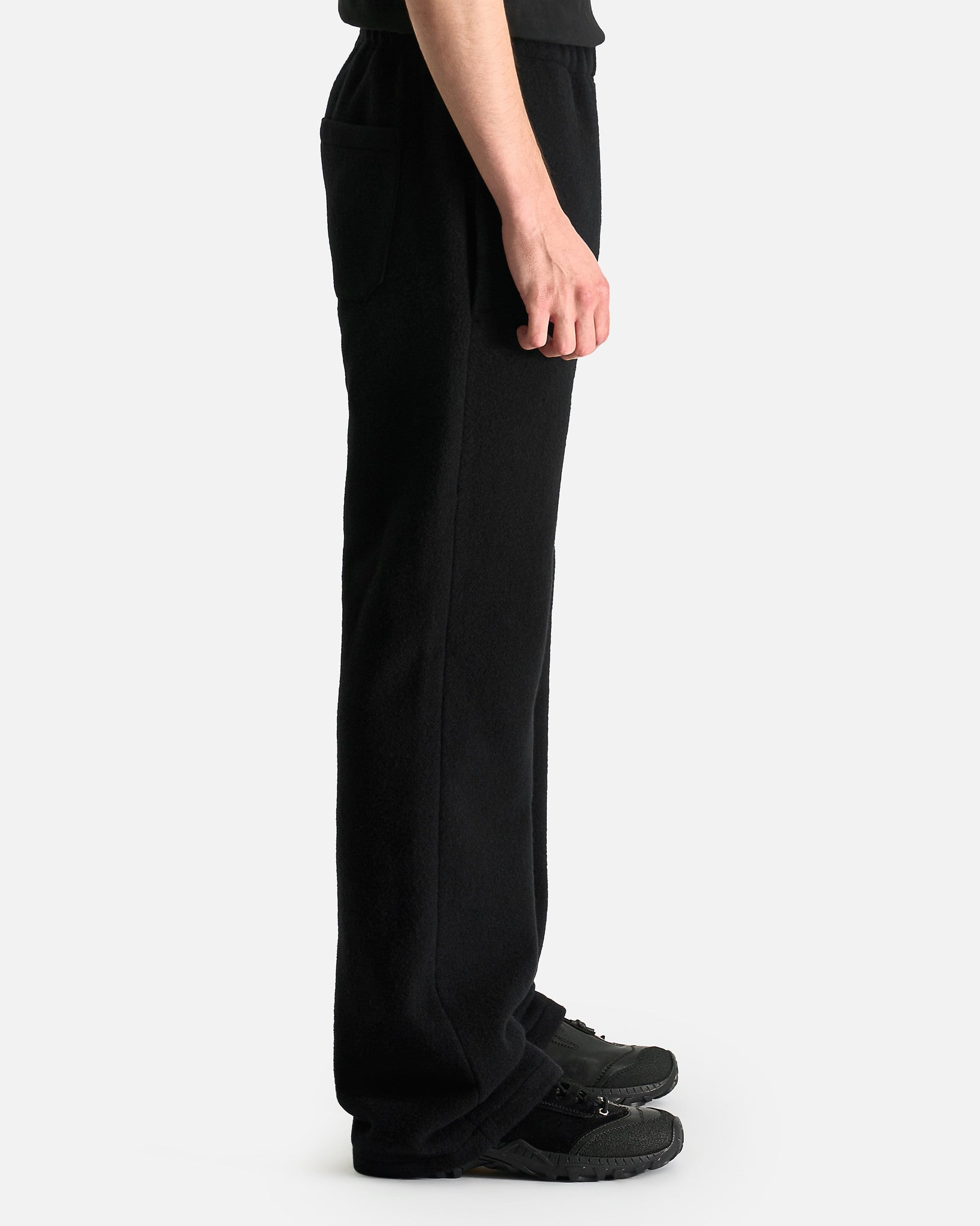 Rier Men's Pants Fleece Trousers in Black