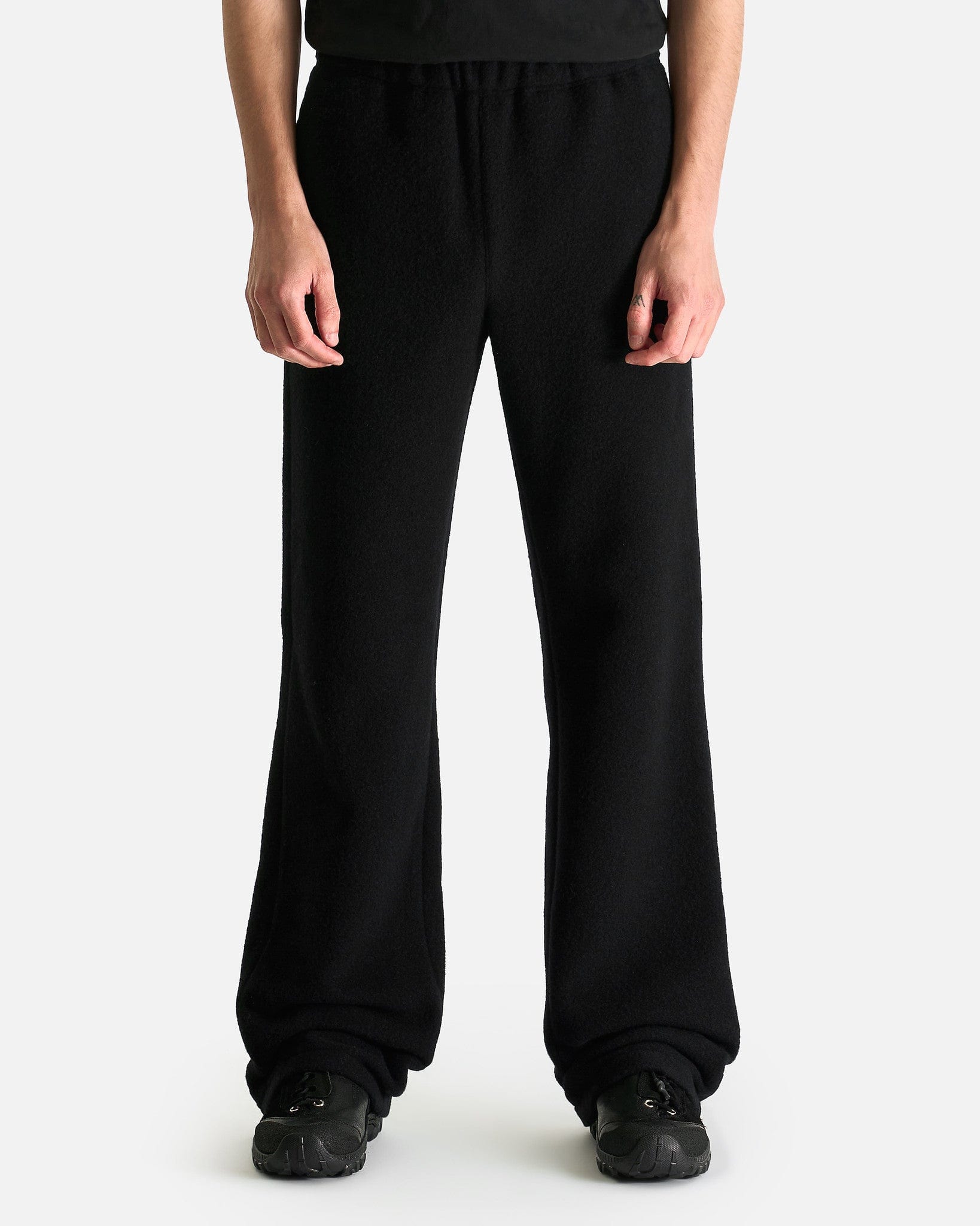 Rier Men's Pants Fleece Trousers in Black