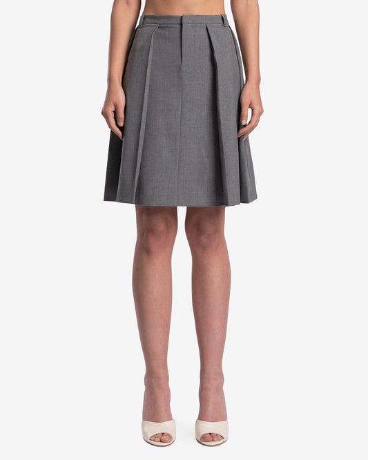 Sandy Liang Women Skirts Flora Skirt in Ash Grey