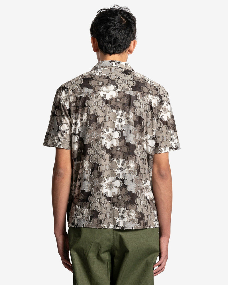 Andersson Bell Men's Shirts Flower Knit Shirt in Khaki