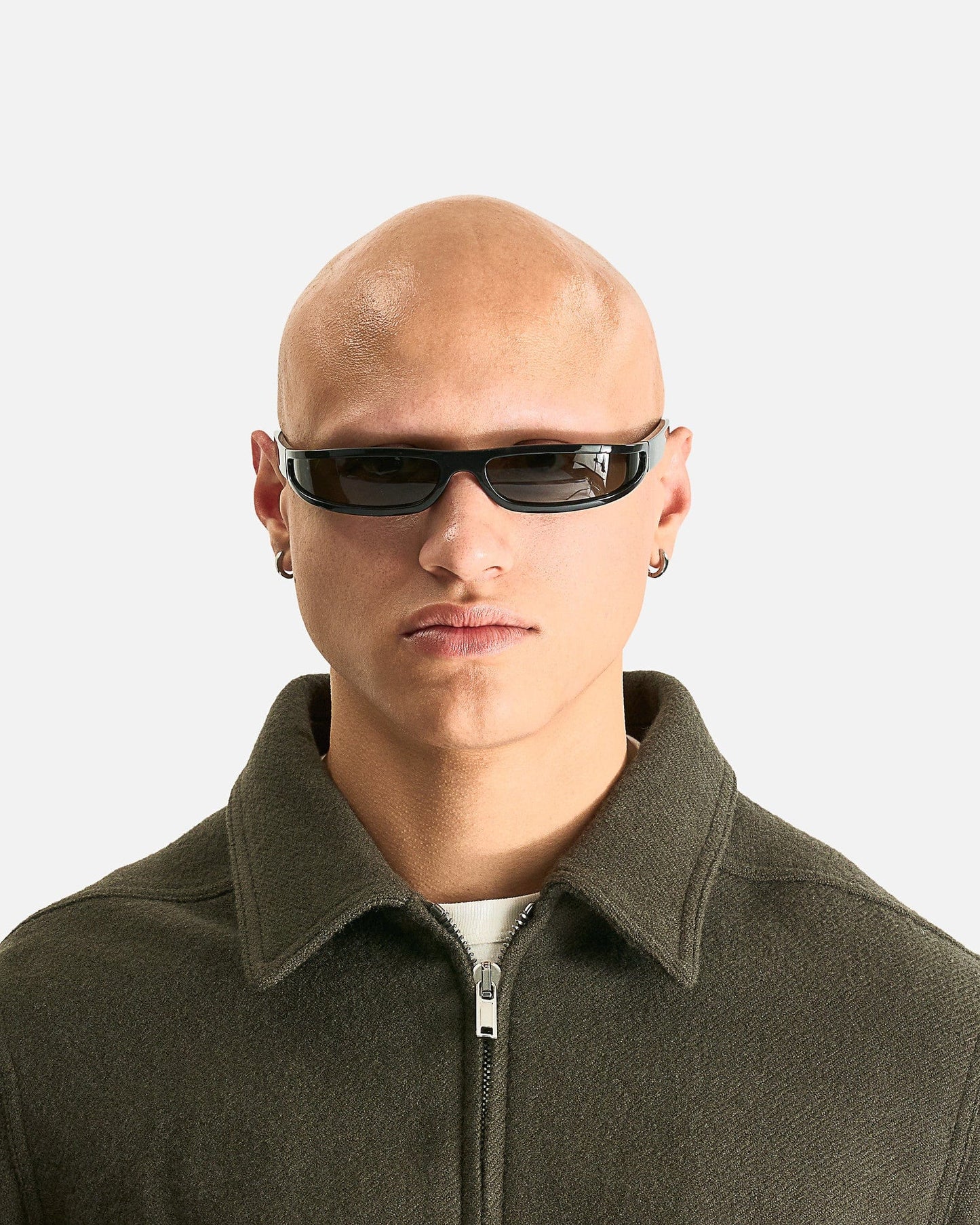 Rick Owens Eyewear OS Fog Sunglasses in Black/Black