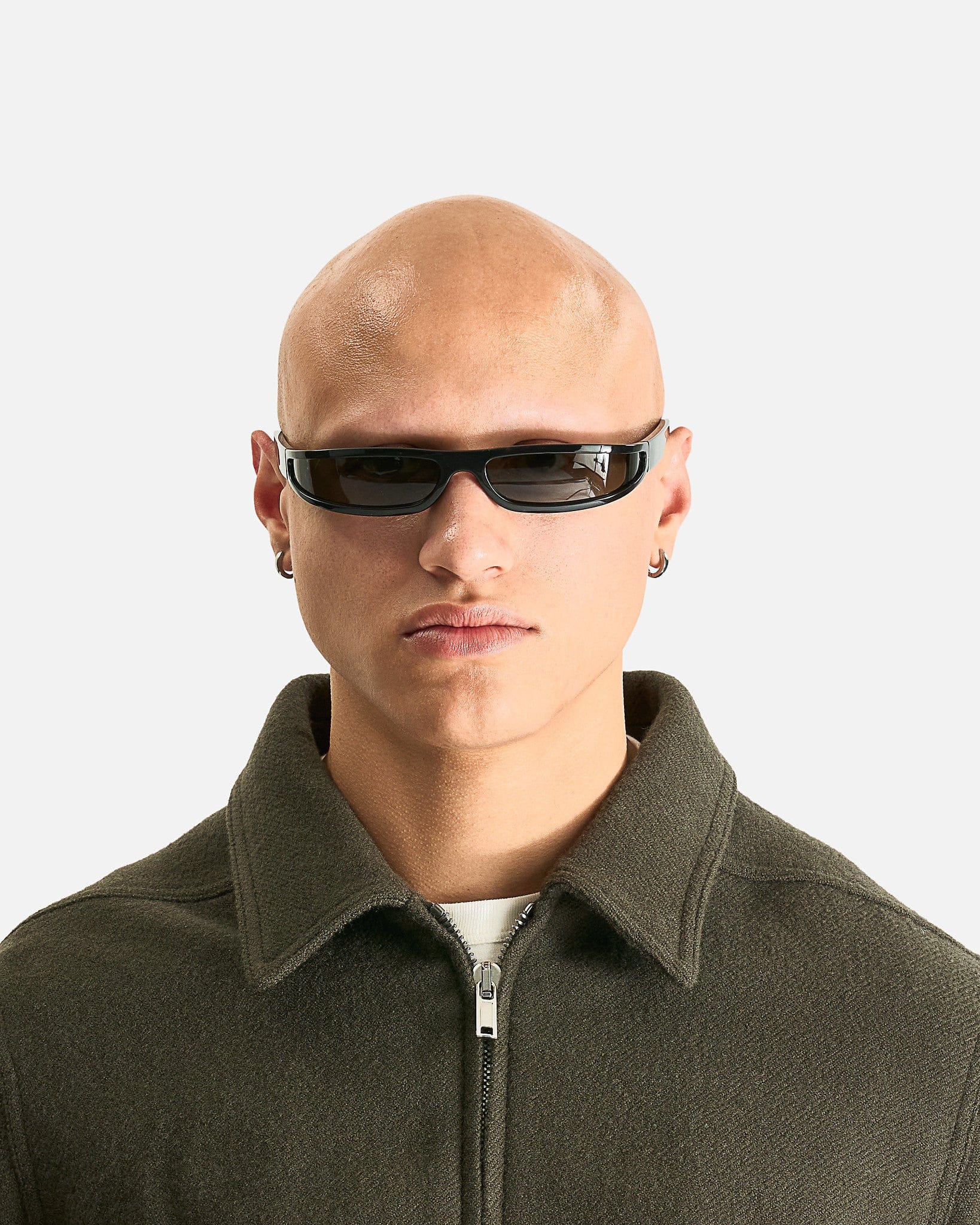 Rick Owens Eyewear OS Fog Sunglasses in Black/Black