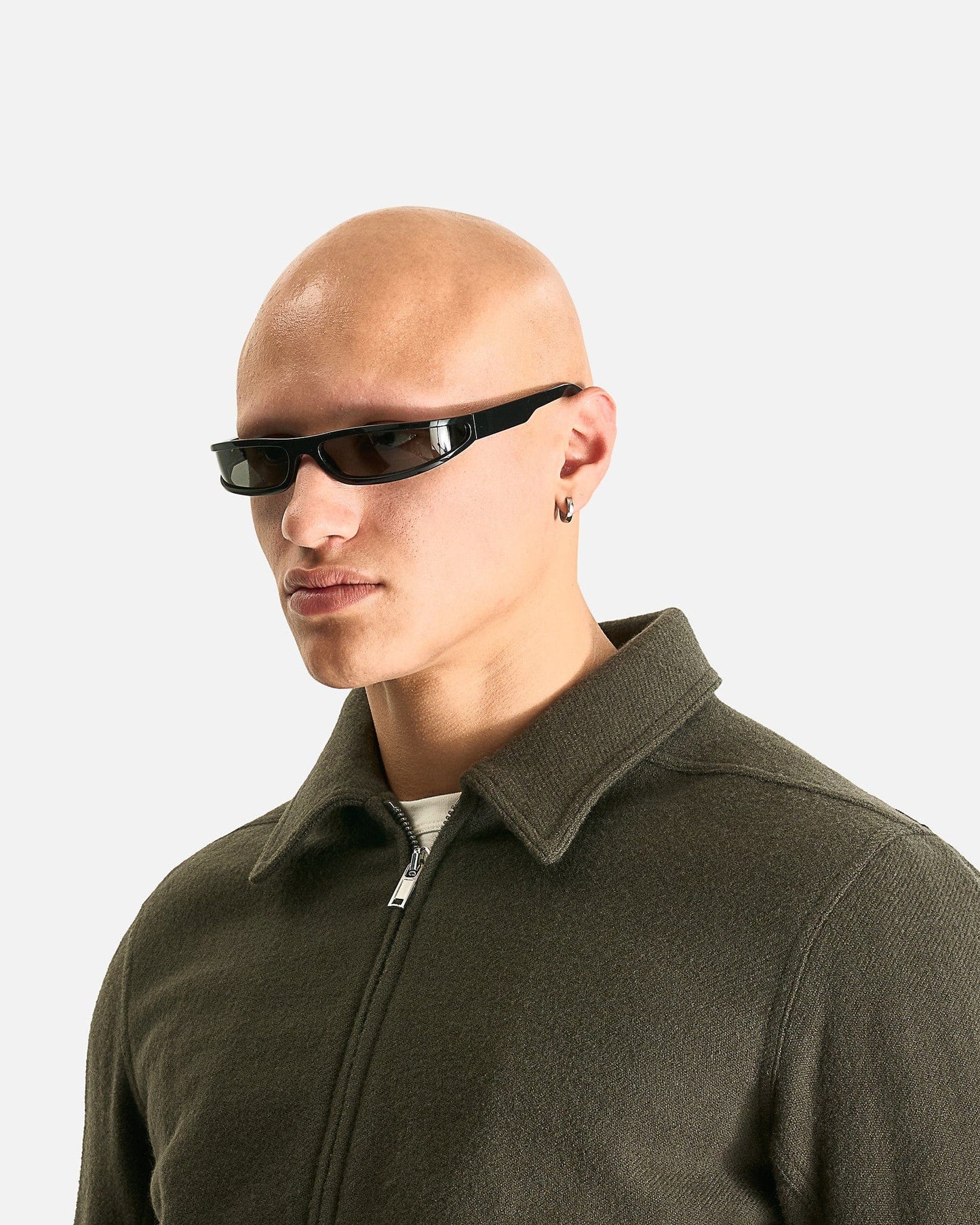 Rick Owens Eyewear OS Fog Sunglasses in Black/Black