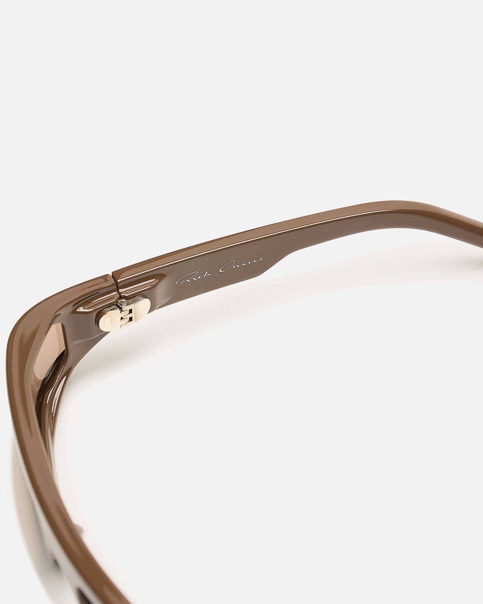 Rick Owens Eyewear OS Fog Sunglasses in Brown/Brown