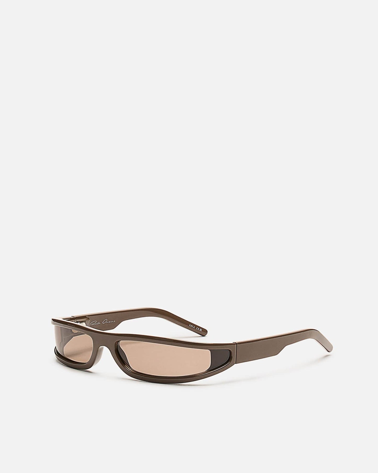 Rick Owens Eyewear OS Fog Sunglasses in Brown/Brown