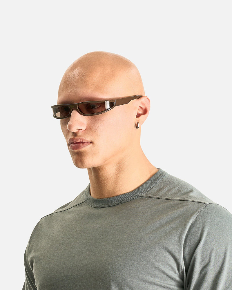Rick Owens Eyewear OS Fog Sunglasses in Brown/Brown
