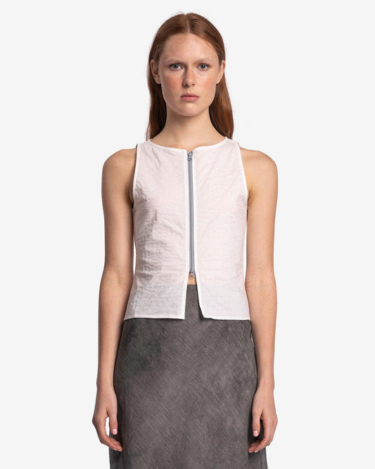 Paloma Wool Women Tops Folch Zip Top in White