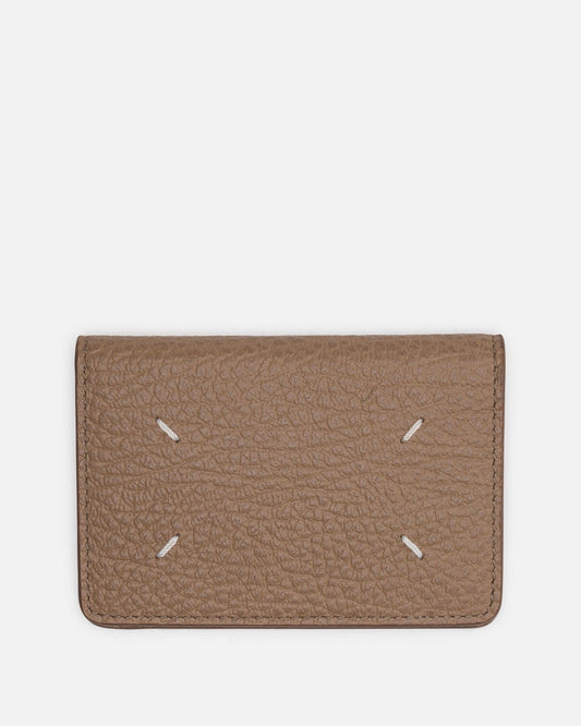 Maison Margiela Leather Goods Four Stitches Cardholder in Brown