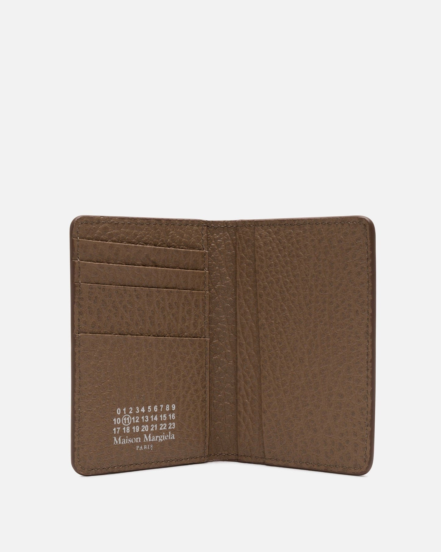 Maison Margiela Leather Goods Four Stitches Cardholder in Brown