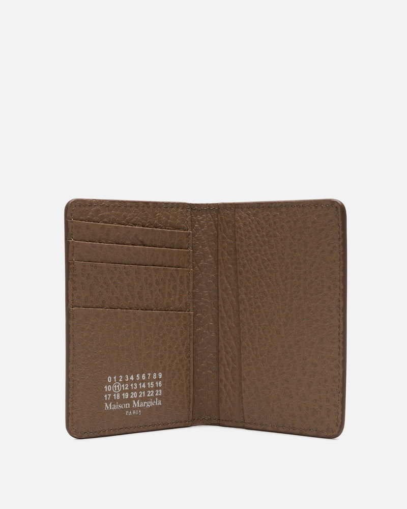 Maison Margiela Leather Goods Four Stitches Cardholder in Brown