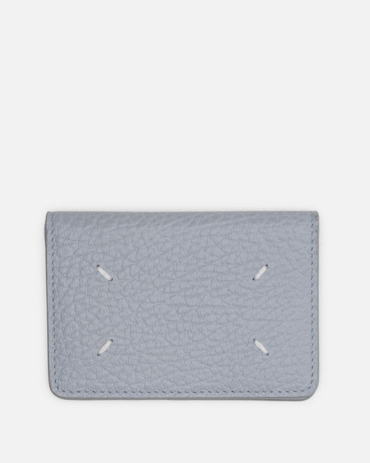 Maison Margiela Leather Goods Four Stitches Cardholder in Grey