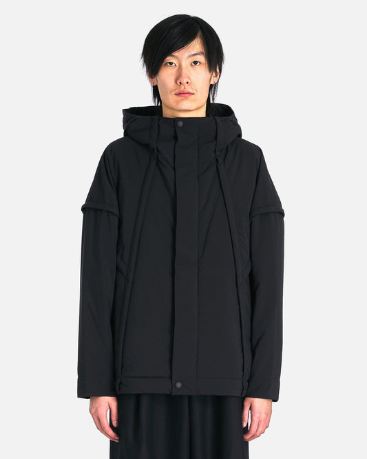 Homme Plissé Issey Miyake Men's Coat Frame Coat in Black
