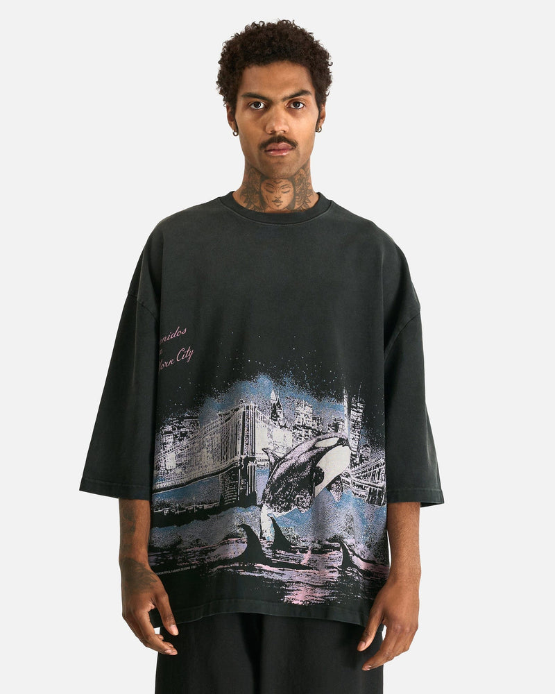 Willy Chavarria Men's T-Shirts Free Willy Buffalo Tee in Black